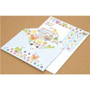  colourful Letter Paper set frog mouse rabbit strawberry 