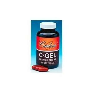  Carlson Labs C Gel Natural Vitamin C, 1000mg, 60 Softgels 