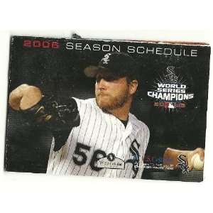  2006 Chicago White Sox Pocket Schedule Sked Everything 