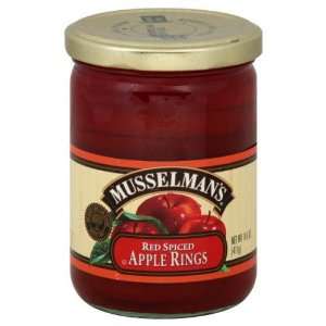  Musselman, Apple Rings Spiced, 14.5 OZ (Pack of 12 