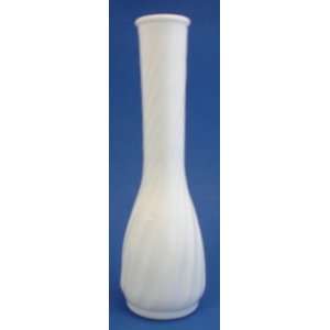  Hoosier Milk Glass Spiral Swirled Vase