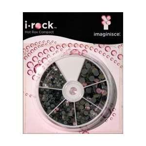  i rock Hot Rocks Adhesive Gems Compact 800/Pkg Pink/Black 