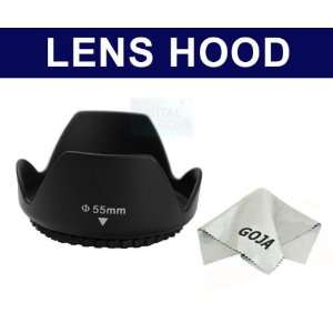  Professional 55MM Petal Lens Hood For Sony Alpha A100 A300 