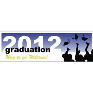 Personalized Silhouette Graduation Banner   Small   Party Decorations 