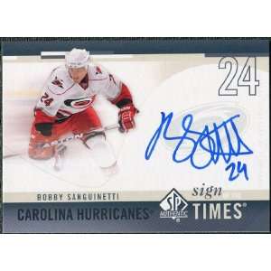  of the Times #SOTBS Bobby Sanguinetti Autograph Sports Collectibles