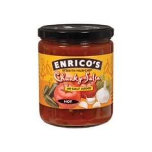 Enricos, No Salt Hot Salsa, 12/16.0 Oz Grocery & Gourmet Food