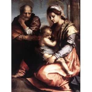   name Holy Family Barberini, By Andrea del Sarto 