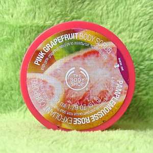  Body Shop Pink Grapefruit Body Scrub 1.79 Oz. Beauty