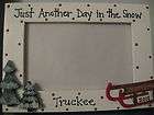 DAY IN THE SNOW  winter christmas photo picture frame  