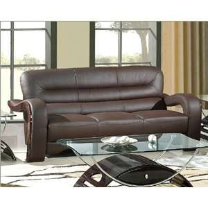  Furniture Brown Contemporary Leather Sofa GF992SBN