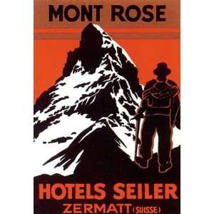  MONT ROSE HOTELS SEILER ZERMATT SUISSE MOUNTAIN CLIMBING 