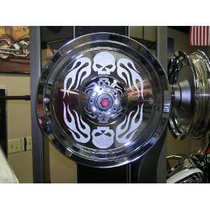  Harley Davidson 16 Chrome Skullfire Front Wheel 