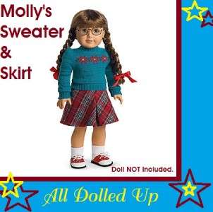 MOLLYS SWEATER & SKIRT SET OUTFIT AMERICAN GIRL NEW  