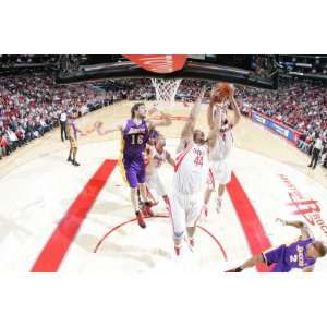  Los Angeles Lakers v Houston Rockets Chuck Hayes and Luis 