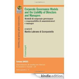 Corporate governance models and the liability of directors and 