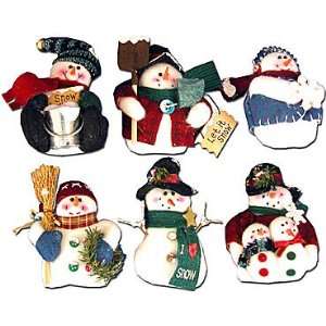  Fabric Snowman Christmas Ornaments