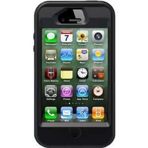    black Defender Case For iPhone 4 4S 4GS with cilp 
