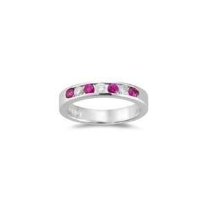 Stackable Band   1/5 (0.18 0.25) Ct Diamond & Ruby Stackable Band in 