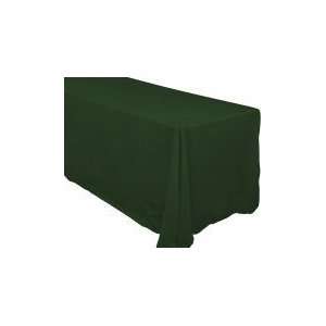  90 inch x 156 inch Rectangular Hunter Green Tablecloth 