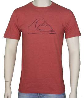 Quiksilver Mens Placebo MT4 Slim Fit Graphic T Shirt Red 112T4MU5 