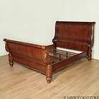 Solid Mahogany French King Carved Sleigh Bed