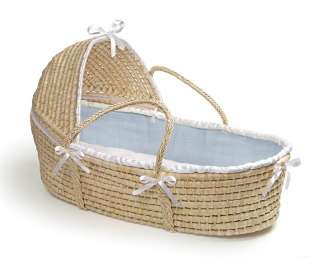 NEW Baby Moses Basket Bassinet Cradle Bed Crib Blue 046605128718 