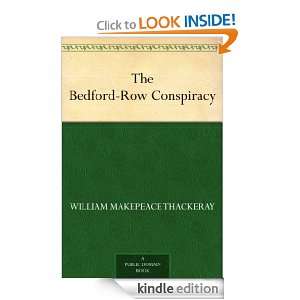 The Bedford Row Conspiracy William Makepeace Thackeray  