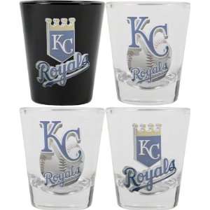 Kansas City Royals 3D Logo Shot Glass Set Sports 