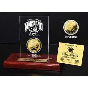  University of Maryland 24KT Gold Coin Etched Acrylic
