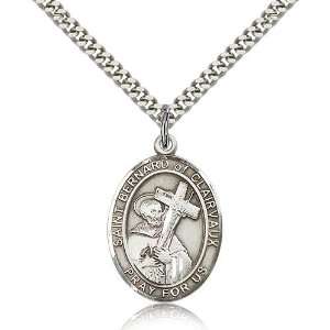  Designer Jewelry Gift Sterling Silver St. Bernard Of Clairvaux 