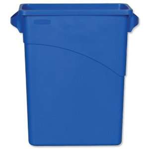 Rubbermaid Commercial LLDPE 15 7/8 Gallon Slim Jim Recycling Container 