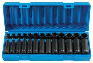 Grey Pneumatic 3/8 Dr. 26 pc. 6 pt. Metric Socket Set  