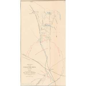   Civil War Map of the Advance Upon Corinth, Mississippi Toys & Games