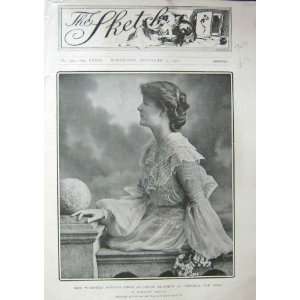  The Sketch 1902 Miss Winifred Arthur Jones Old Print