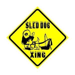  SLED DOG CROSSING musher race sport sign