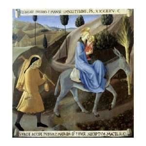 Story of The Life of Christ The Flight To Egypt by Fra Angelico . Art 