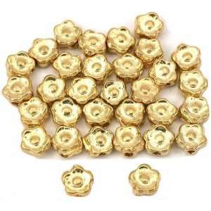  Beads Gold Plated Spacer 9mm Approx 30 Bead Arts, Crafts & Sewing