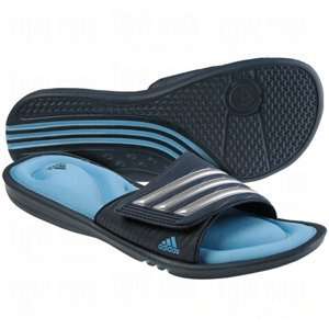  adidas Womens adiSlide Fit Foam Slides Navy/Silver/Blue/5 