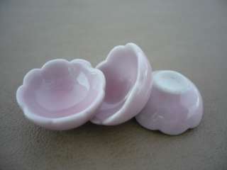   . Pink Soup Bowls Dollhouse Miniatures Ceramic Supply Food  