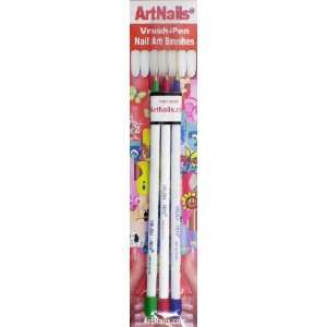  Art Nails 3 Pc Vrush Pen Striper Set Beauty