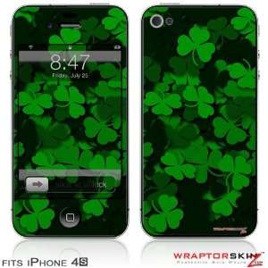  iPhone 4S Skin St Patricks Clover Confetti by WraptorSkinz 