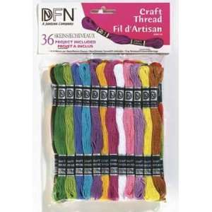    Pastel Colors Craft Thread 36 Skeins Arts, Crafts & Sewing