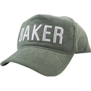   Baker Cord Hat Adjustable Grey Snapback Skate Hats
