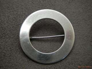 Richards Smooth Sterling Silver Circle Pin  