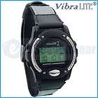 VibraLITE 2 Vibrating Alarm Watch VL201 Black/Gray, NEW