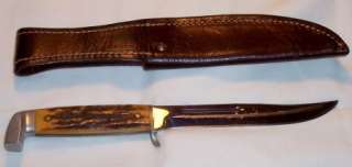 OLD VINTAGE & RARE~CASE XX~RED STAG HUNTING Fishing KNIfe 1940s w 