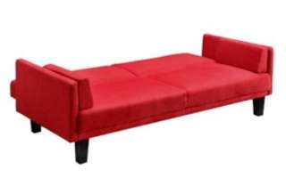  Sofa Bed Couch   RED   Click Clack Living Room Seating   SHIPS FREE
