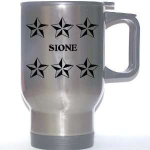  Personal Name Gift   SIONE Stainless Steel Mug (black 