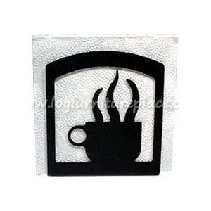  Wrought Iron Coffee Cup Napkin Holder