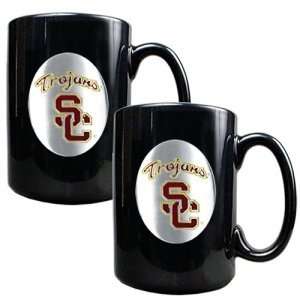  USC Trojans NCAA 2pc Coffee Mug Set 